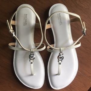 White Michael Kors sandals